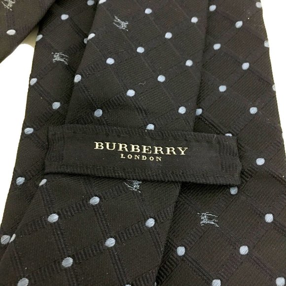 BURBERRY Dots Pattern Navyblue Tie /5T0224 - Picture 7 of 7